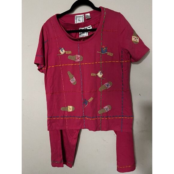 Michael Simon Other - Michael Simon Lite Flip Flop Outfit L/XL Pink